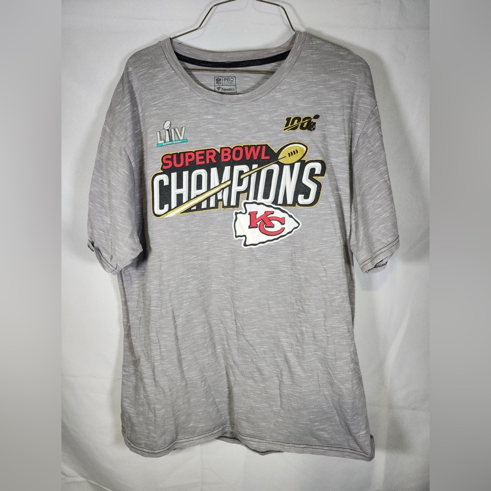 Fanatics Pro Line Kansas City Chiefs Super Bowl Champs Tshirt Size XL